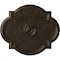 Ekena Millwork Waltz Ceiling Medallion (Canopies up to 5 1/4"), 24"W x 20 1/2"H x 1 1/8"P, Stone Hearth Crackle CM24WASHC - alternate 1